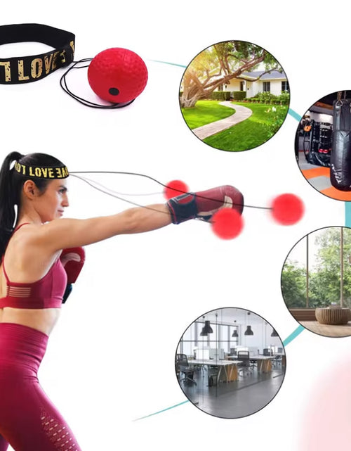 Load image into Gallery viewer, Boxing Speed Ball Head-Mounted PU Punch Ball MMA Sanda Training Hand Eye Reaction Home Sandbag Fitness Boxing Equipment
