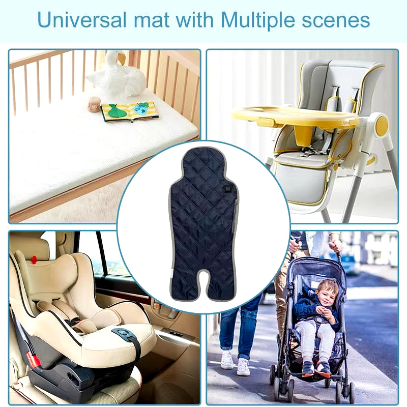 Winter Auto Car Seat Cover Mat for Baby Kids Children Warm Seat Heating Pad USB Universal Accessories Automobiles Seat Covers